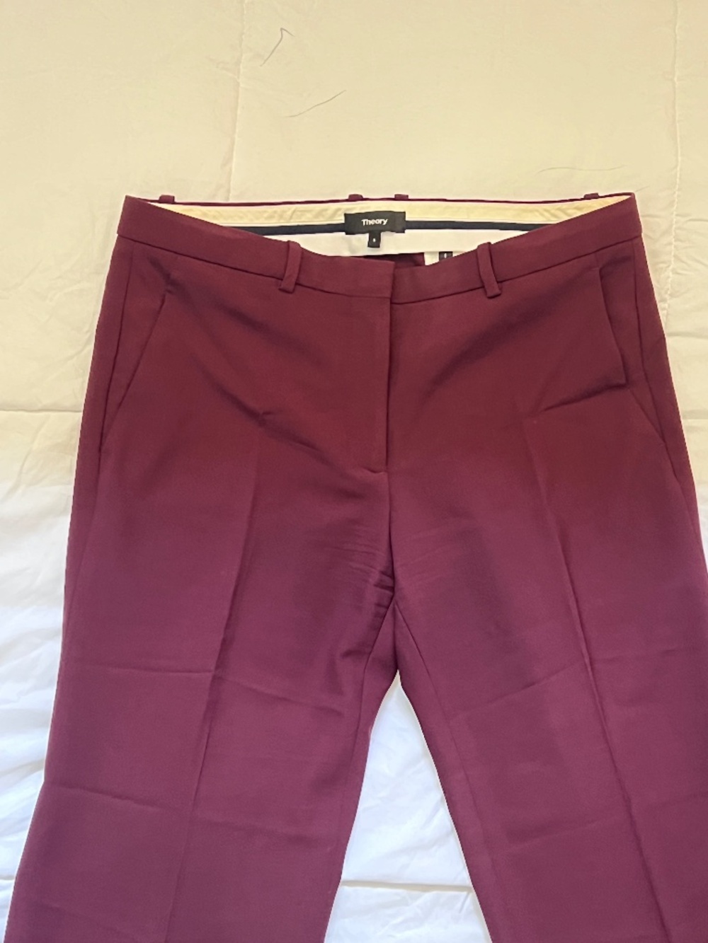 Theory wool blend waisted demitria pants - Picture 5 of 6